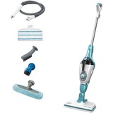 BLACK+DECKER FSMH1321 1600W Steam-mop met 6 accessoires stoomreiniger Wit/blauwgrijs