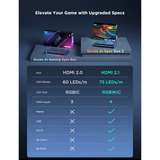 Govee AI Sync Box 2 verlichting Zwart, 2,4GHz wifi, Bluetooth, voor 75 - 85 inch tv's