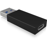 ICY BOX USB-A naar USB-C adapter IB-CB015 Zwart