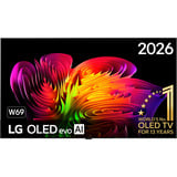 LG OLED evo AI W6 True Wireless (OLED77W69LA) 77" Ultra HD OLED-tv Zwart, 4x HDMI, 2x USB, Bluetooth, LAN, WLAN, CI+, HDR10, Dolby Vision