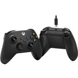 Microsoft Xbox Wireless Controller Zwart, Incl. USB-C-kabel | Pc, Xbox One, Xbox Series X, Xbox Series S