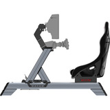 Res-Tech Smart Cockpit + GT Seat racing simulator Zwart/grijs