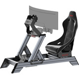 Res-Tech Smart Cockpit + GT Seat racing simulator Zwart/grijs