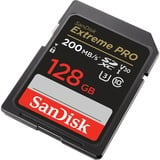 SanDisk Extreme PRO SDXC 128 GB geheugenkaart Zwart, UHS-I, Class 10, U3, V30