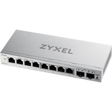 Zyxel 8-Port GbE + 2 GbE Uplink Web Managed switch Grijs