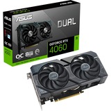 ASUS GeForce RTX 4060 DUAL OC grafische kaart Zwart, 1x HDMI, 3x DisplayPort, DLSS 3