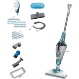 BLACK+DECKER BHSM169DSM 1600W Steam-mop met SteaMitt, deltavoet en 12 accessoires stoomreiniger Wit/blauwgrijs