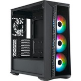 Cooler Master MasterBox 520 midi tower behuizing Zwart | 1x USB-A | 1x USB-C | RGB | Tempered Glass