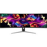 MSI MPG 491CQP QD-OLED 49" Curved UltraWide gaming monitor Zwart, 2x HDMI, 1x DisplayPort, 2x USB-A, 2x USB-B, 1x USB-C, 144 Hz