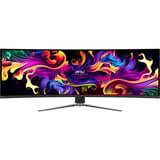 MSI MPG 491CQP QD-OLED 49" Curved UltraWide gaming monitor Zwart, 2x HDMI, DisplayPort, 2x USB-A, 2x USB-B, USB-C, 144 Hz