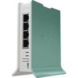 MikroTik hAP ax lite (L41G-2AXD) access point Wit/groen, Qualcomm IPQ-5010 CPU, WiFi 6