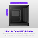 NZXT H6 RGB+ midi tower behuizing Zwart | 2x USB-A | 1x USB-C | RGB | Tempered Glass
