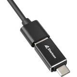 Sharkoon 3-Port USB 3.2 Gen 1 Aluminium + Gigabit LAN dockingstation Zwart
