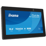 iiyama ProLite TW1625LASC-B3PNR 15.6" touchscreen monitor Zwart (mat), 2x USB-A, USB-C, Wi-Fi 6, BT, RJ-45