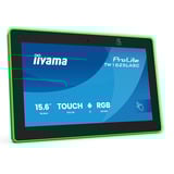 iiyama ProLite TW1625LASC-B3PNR 15.6" touchscreen monitor Zwart (mat), 2x USB-A, USB-C, Wi-Fi 6, BT, RJ-45