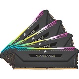 Corsair 32 GB DDR4-3200 Quad-Kit werkgeheugen Zwart, CMH32GX4M4E3200C16, Vengeance RGB PRO SL, XMP 2.0