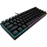 Corsair K65 RGB MINI, gaming toetsenbord Zwart, BE Lay-out, Cherry MX RGB Red, RGB leds, 60%, PBT double-shot