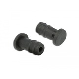 DeLOCK Dust Cover voor 3.5 mm stereo jack beschermdop Zwart, 10 stuks