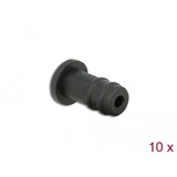 DeLOCK Dust Cover voor 3.5 mm stereo jack beschermdop Zwart, 10 stuks