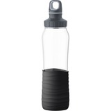 Emsa Drink2GO Glas Drinkfles Transparant/zwart, 0,7 Liter