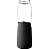 Emsa Drink2GO Glas Drinkfles Transparant/zwart, 0,7 Liter