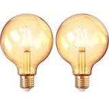INNR WiFi Filament Vintage Globe E27 2-pack ledlamp