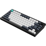 Keychron Q1 Max-M3Z QMK RGB mechanisch toetsenbord Zwart, BE lay-out (AZERTY), Gateron Jupiter Brown, 75%, Hot-swappable, Bluetooth, 2.4GHz