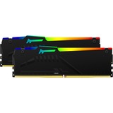 Kingston FURY 32 GB DDR5-5600 Kit werkgeheugen Zwart, KF556C36BBEAK2-32, Beast RGB, XMP, EXPO