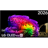 LG OLED evo AI G6 (OLED65G67LW) 65" Ultra HD OLED-tv Zwart, 4x HDMI, 3x USB, Optisch, Bluetooth, LAN, WLAN, CI+, HDR10, Dolby Vision