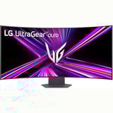 LG UltraGear OLED 45GX950A-B 44.5" 4K UHD UltraWide gaming monitor Donkergrijs, 2x HDMI, DisplayPort, 2x USB-A, USB-C, 165 Hz / 330 Hz