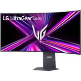 LG UltraGear OLED 45GX950A-B 44.5" 4K Ultra HD UltraWide gaming monitor Donkergrijs, 1x DisplayPort, 2x HDMI, 1x USB-C, 2x USB-A, 165 Hz / 330 Hz
