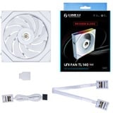 Lian Li UNI FAN TL 140 Reverse RGB case fan Wit, 140 x 144 x 28 mm, PWM