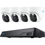 Reolink NVS8-12MD4, slimme 12 MP PoE beveiligingscamera 4 stuks, 12 MP, PoE, 2 TB