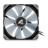 Sharkoon Rebel F50 PWM RGB case fan Zwart, 120 x 120 x 25 mm