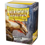 Asmodee Dragon Shield Classic - White sleeve Wit, 100 stuks