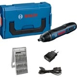 Bosch GO Mini Accu-schroevendraaier schroefboor Blauw/zwart, L-BOXX Mini, USB-oplader en accu inbegrepen