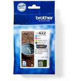 Brother Inkt - LC-422VAL Value Pack Zwart, cyaan, magenta, geel