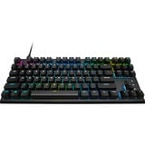 Corsair K60 PRO TKL, gaming toetsenbord Zwart, BE Lay-out, Corsair OPX, RGB leds, Polycarbonaat Keycaps, TKL