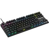 Corsair K60 PRO TKL, gaming toetsenbord Zwart, BE Lay-out, Corsair OPX, RGB leds, Polycarbonaat Keycaps, TKL