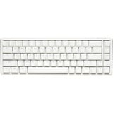 Ducky One 3 SF White, gaming toetsenbord Wit/zilver, BE Lay-out, Cherry MX Silent Red, RGB leds, 65%, ABS