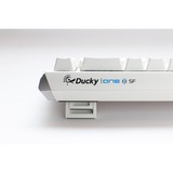 Ducky One 3 SF White, gaming toetsenbord Wit/zilver, BE Lay-out, Cherry MX Silent Red, RGB leds, 65%, ABS