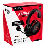 HyperX Cloud Alpha Wireless  over-ear gaming headset Zwart/rood