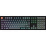 Keychron K10 Max, toetsenbord Zwart/grijs, BE Lay-out, Keychron Super Brown, RGB leds, Hot-swappable, Bluetooth, 2.4GHz