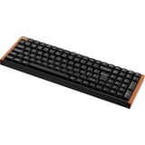Keychron K4 HE-F1Z Wireless, toetsenbord Zwart/houtkleur, BE Lay-out, Gateron Double-Rail Magnetic Nebula, RGB leds, 96%, Double-shot PBT, Hot-swappable, Bluetooth, 2.4GHz