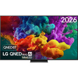 LG QNED87 evo AI (75QNED87B6A) 75" 4K Ultra HD tv Zwart, 4x HDMI, 2x USB, Optisch, Bluetooth, LAN, WLAN, CI+, HDR10, Dolby Vision