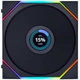 Lian Li UNI FAN TL 140 LCD Reverse Blade RGB case fan Zwart, 140 x 144 x 28 mm