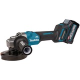 Makita Haakse slijper GA008GM201 blauw/zwart, 2 x 4,0 Ah accu en snellader inbegrepen