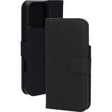 Mobiparts iPhone 16 Pro Max - 2-in-1 leather wallet case telefoonhoesje Zwart