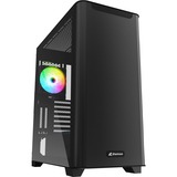 Sharkoon M30 RGB midi tower behuizing Zwart | 2x USB-A | 1x USB-C | RGB | Tempered Glass