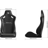 Trak Racer Recline Seat racestoel Zwart